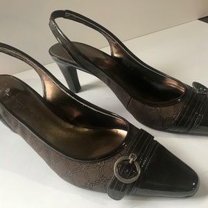 Etienne Aigner sling back heel shoes